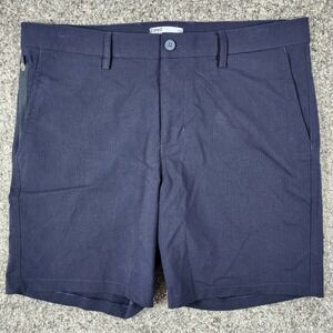 Tasc Performance Shorts Mens 32 Tailored Fit Bamboo Navy Blue NWOT
